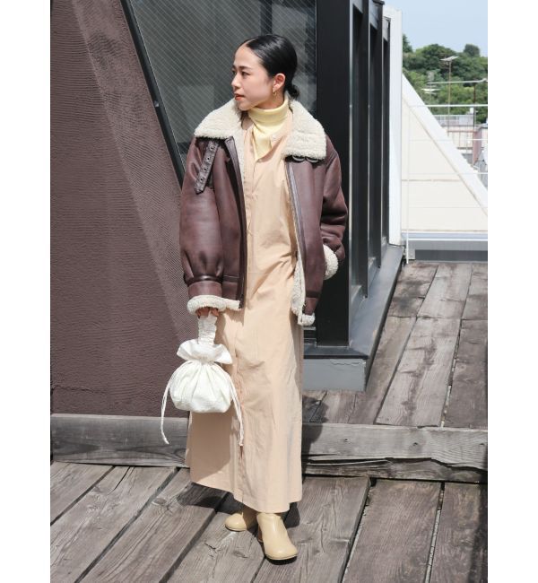 Ungrid「スリーブギャザーワンピース」|ワンピース|