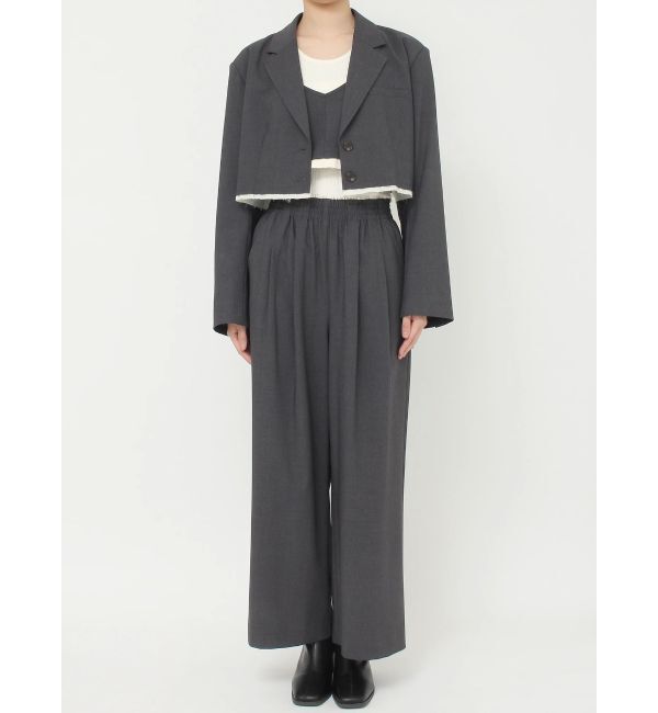 Ungrid「カットオフデザインラフタックパンツ」|その他|