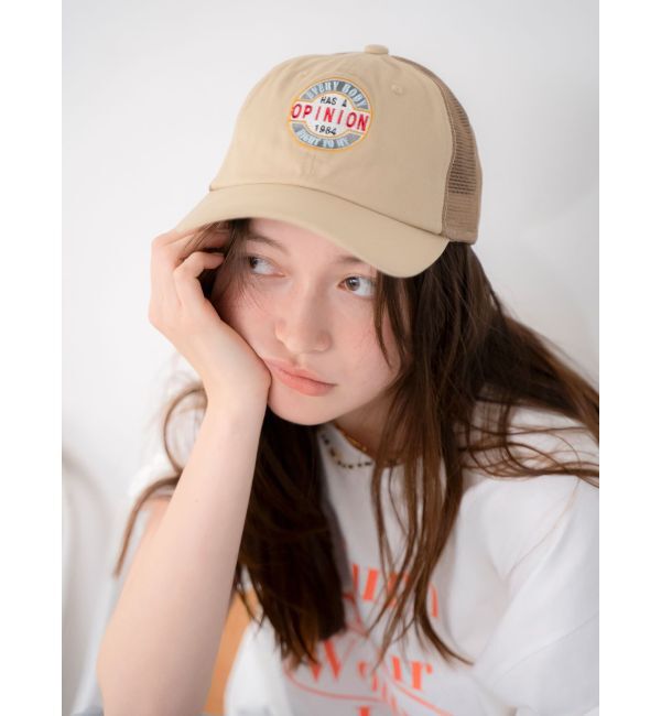 Ungrid「ワッペンデザインメッシュキャップ」|キャップ・キャスケット|