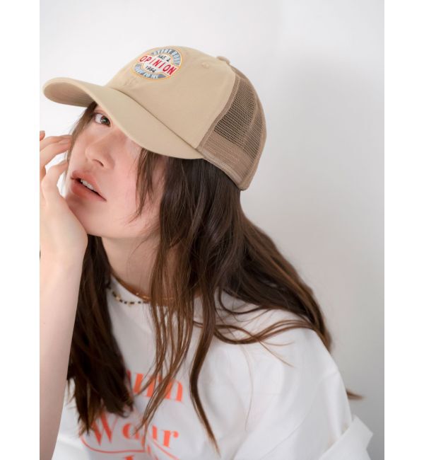 Ungrid「ワッペンデザインメッシュキャップ」|キャップ・キャスケット|