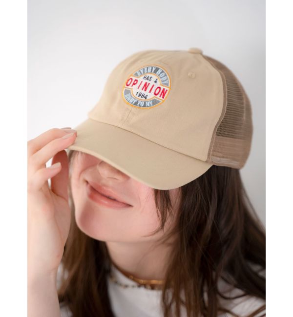 Ungrid「ワッペンデザインメッシュキャップ」|キャップ・キャスケット|