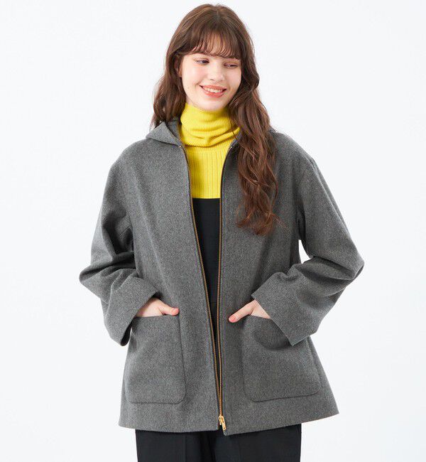 MACKINTOSH PHILOSOPHY「ショートビーバーフードコート」|その他|チャコールグレー