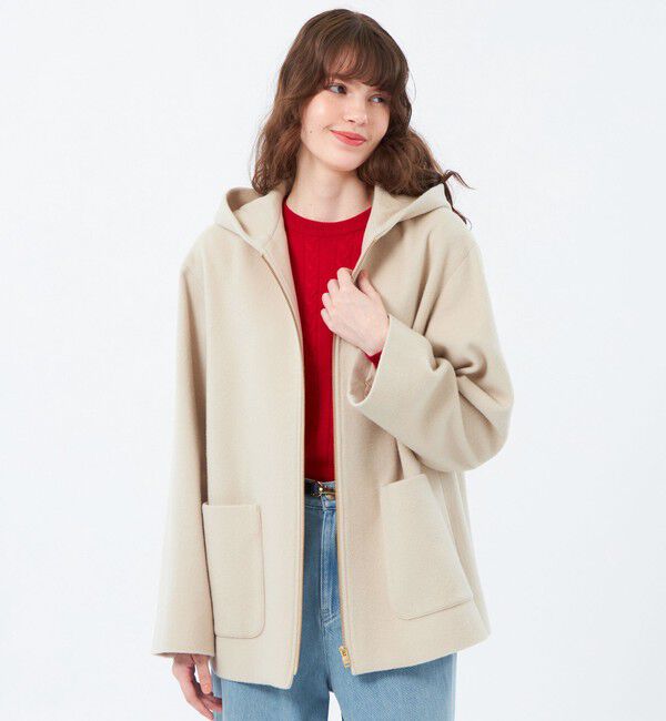 MACKINTOSH PHILOSOPHY「ショートビーバーフードコート」|その他|ベージュ