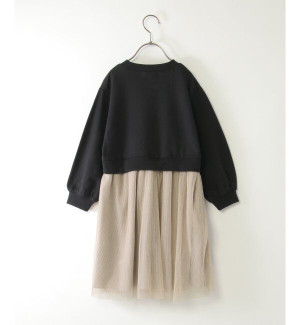 ikka kids「チュールスカートドッキングワンピース（120~160cm）」|スカート|