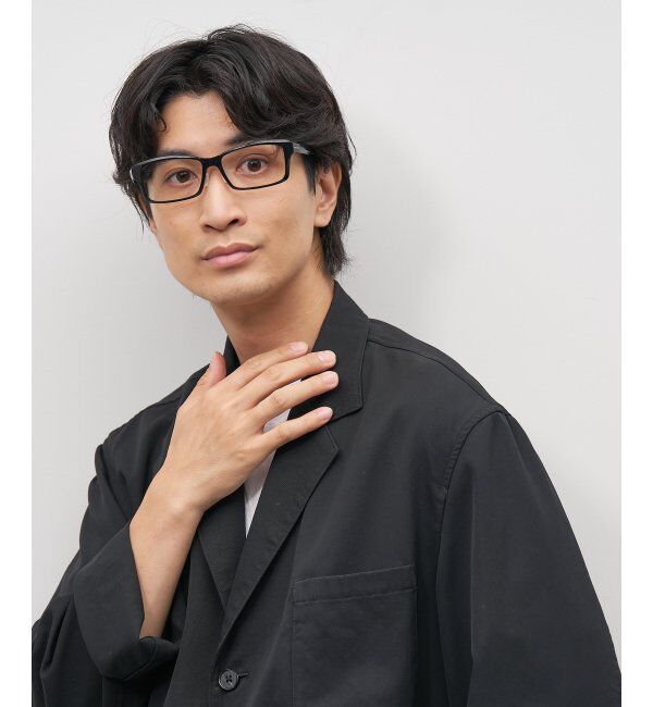  「ウェリントン型メガネ｜ビジネス｜Zoff｜SMART REGULAR CALRO レンズ交換券付」|メガネ|