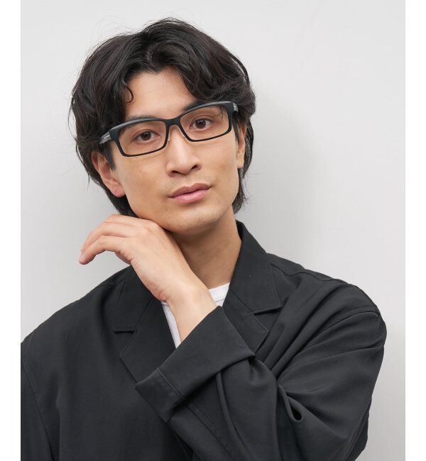  「ウェリントン型メガネ｜ビジネス｜Zoff｜SMART REGULAR CALRO レンズ交換券付」|メガネ|