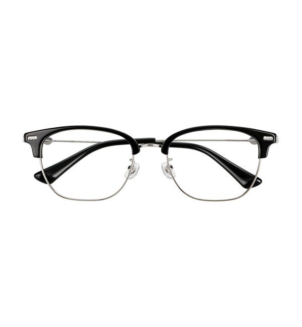  「Zoff｜STUDIO SEVEN｜メガネ プラスチック&times;メタル｜伊達メガネ 度付きメガネ レンズ交換券付」|メガネ|