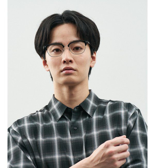  「Zoff｜STUDIO SEVEN｜メガネ プラスチック&times;メタル｜伊達メガネ 度付きメガネ レンズ交換券付」|メガネ|