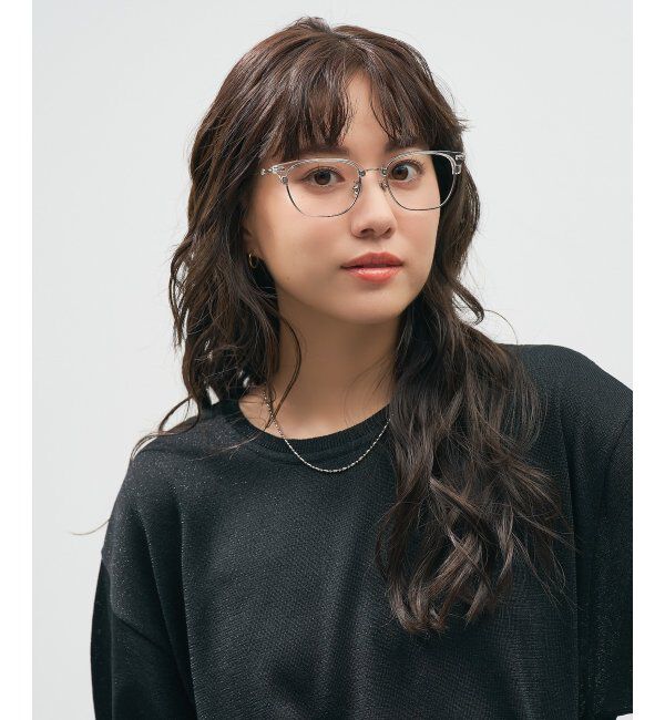  「Zoff｜STUDIO SEVEN｜メガネ プラスチック&times;メタル｜伊達メガネ 度付きメガネ レンズ交換券付」|メガネ|