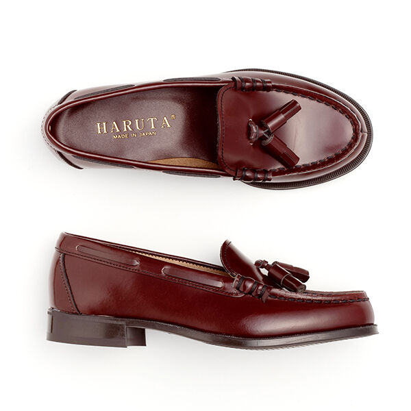 HARUTA「レディス牛革タッセルローファー #303」|ローファー|