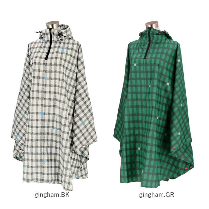 BACKYARD FAMILY「レインコート ポンチョ レディース 通販 レインポンチョ カッパ 雨具 FREE フリーサイズ」|レインコート|
