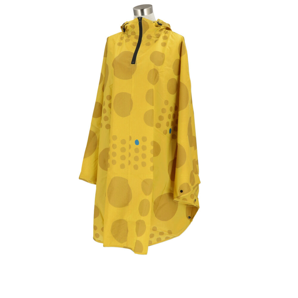 BACKYARD FAMILY「レインコート ポンチョ レディース 通販 レインポンチョ カッパ 雨具 FREE フリーサイズ」|レインコート|イエロー1