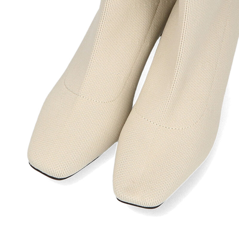 ORiental TRaffic「プレートヒールニットブーツ/31422」|ショートブーツ|