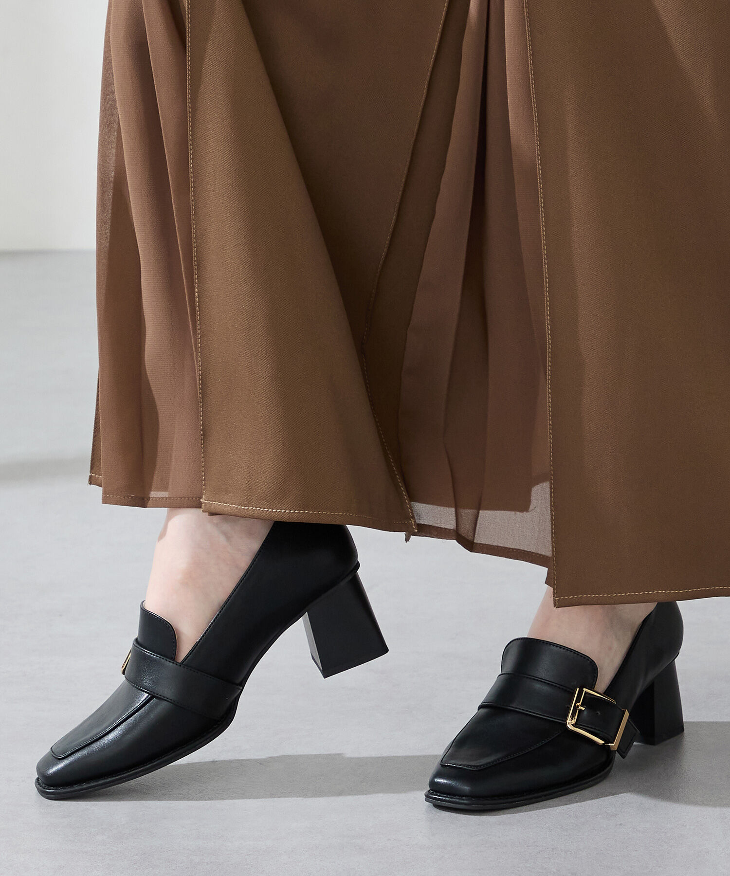 ORiental TRaffic「ベルトデザインヒールローファー/51315」|パンプス|