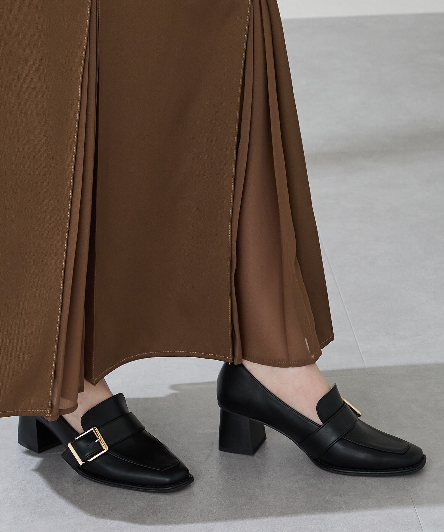 ORiental TRaffic「ベルトデザインヒールローファー/51315」|パンプス|