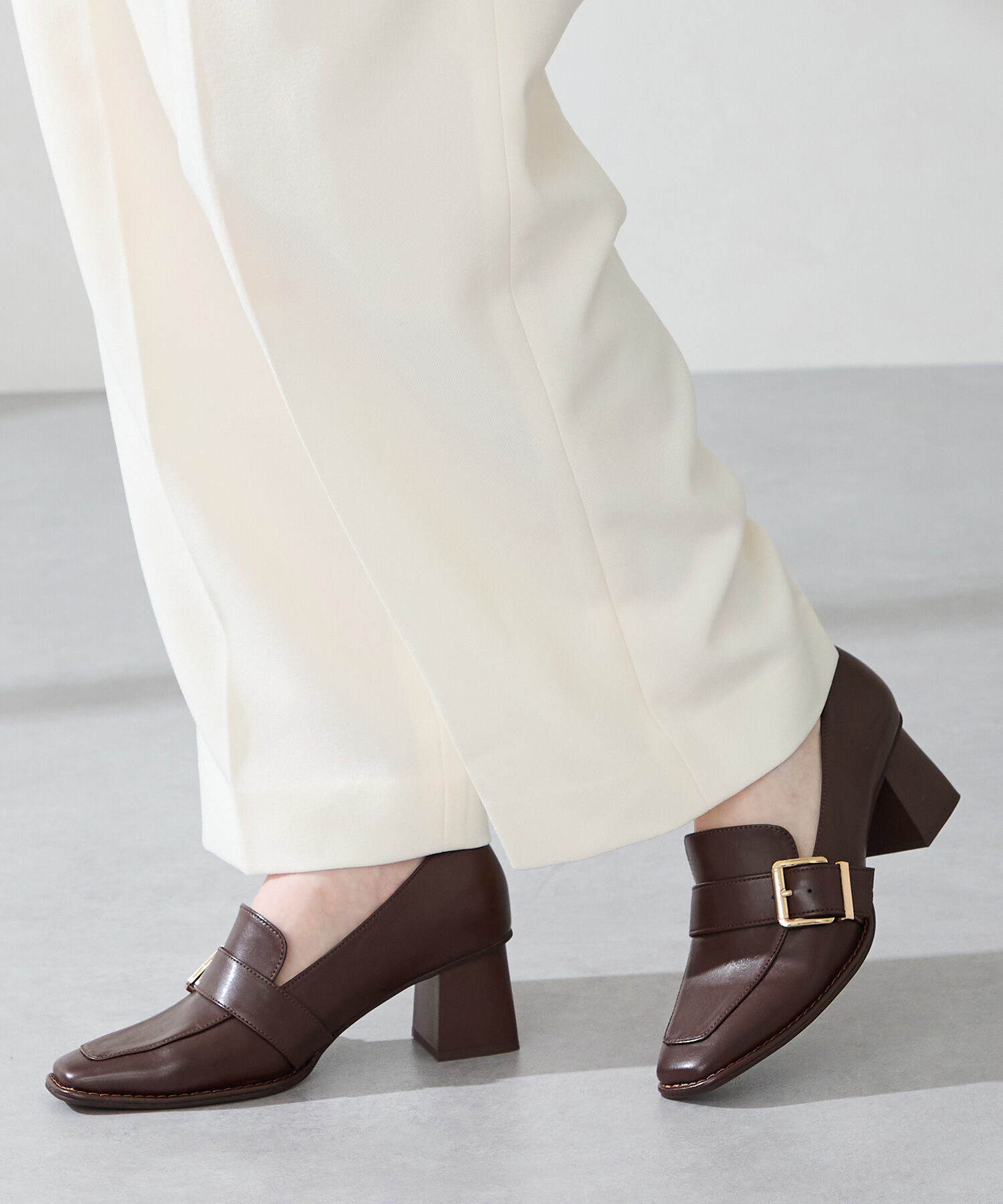 ORiental TRaffic「ベルトデザインヒールローファー/51315」|パンプス|