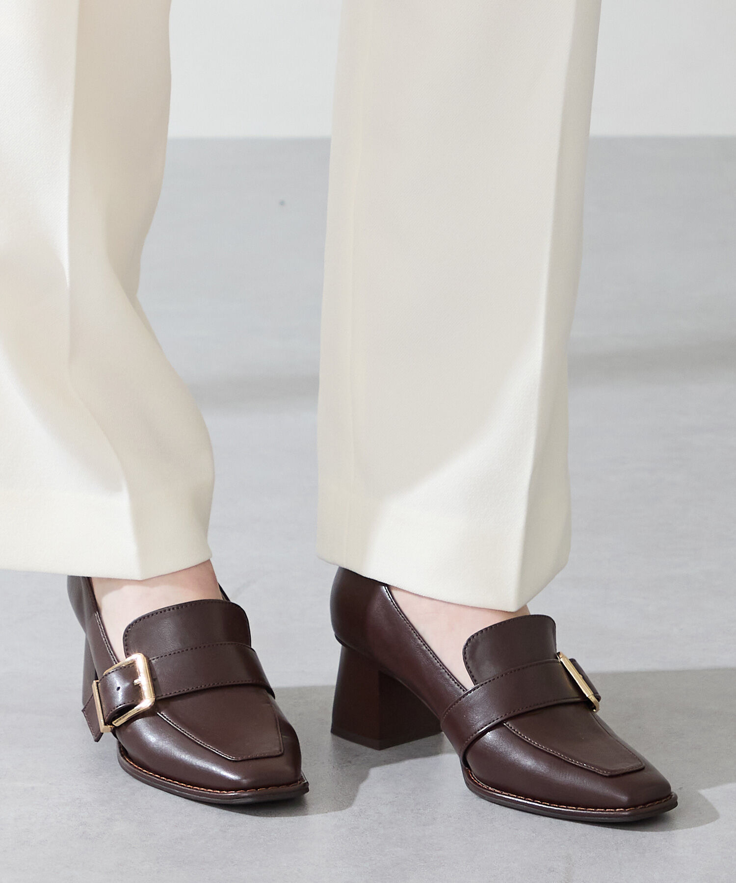 ORiental TRaffic「ベルトデザインヒールローファー/51315」|パンプス|