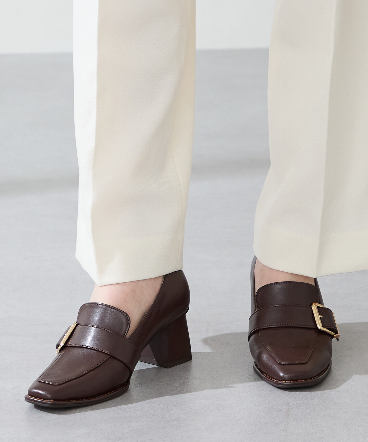 ORiental TRaffic「ベルトデザインヒールローファー/51315」|パンプス|