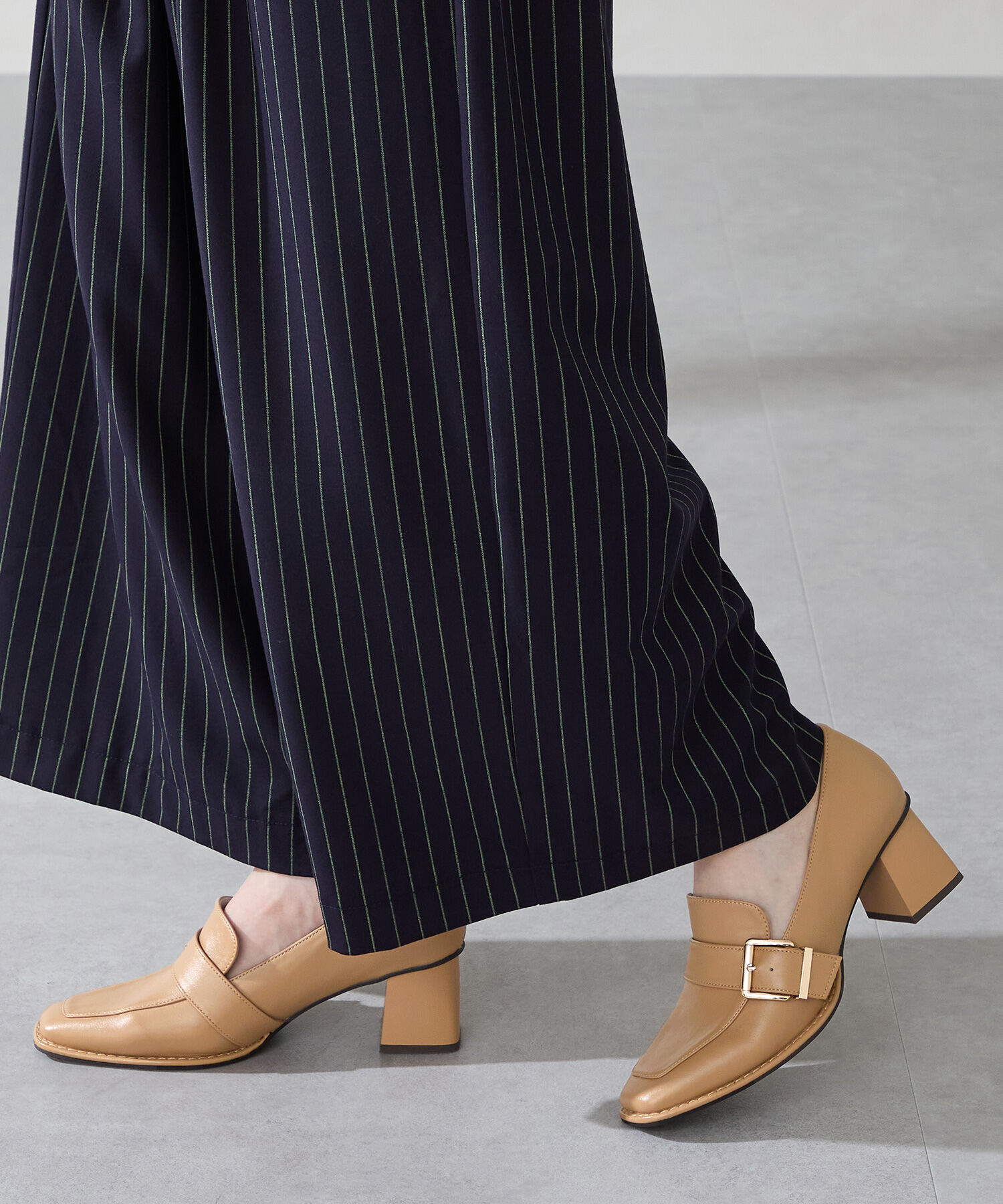 ORiental TRaffic「ベルトデザインヒールローファー/51315」|パンプス|