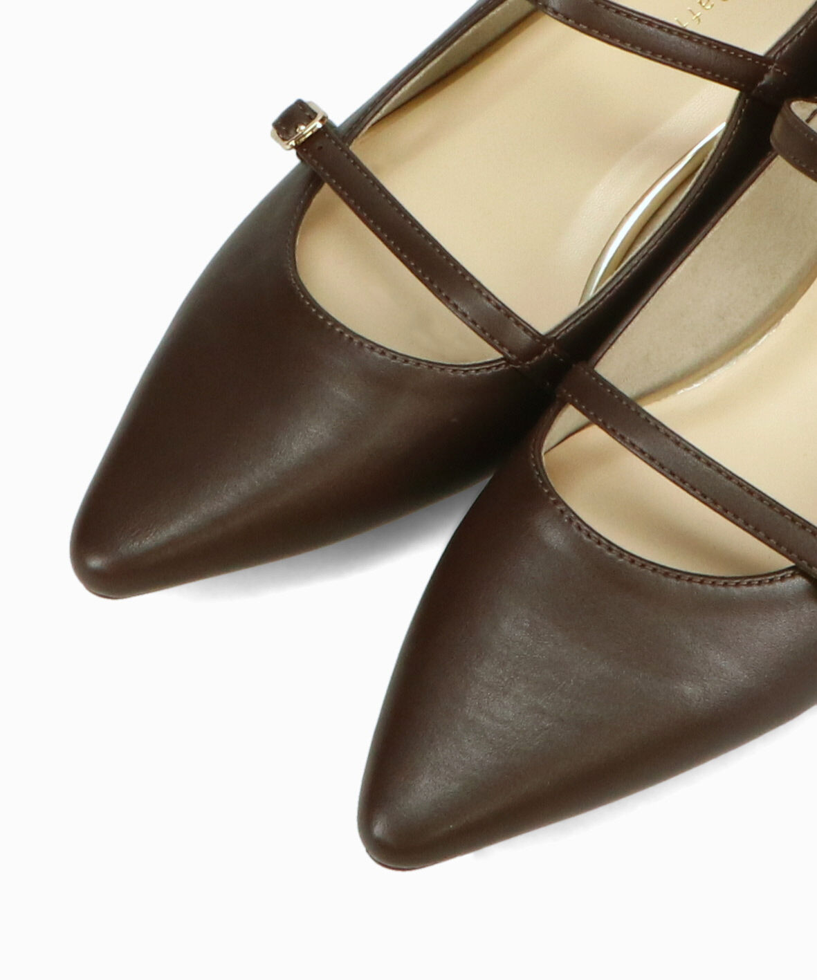 ORiental TRaffic「ポインテッドトゥダブルストラップパンプス/51306」|パンプス|