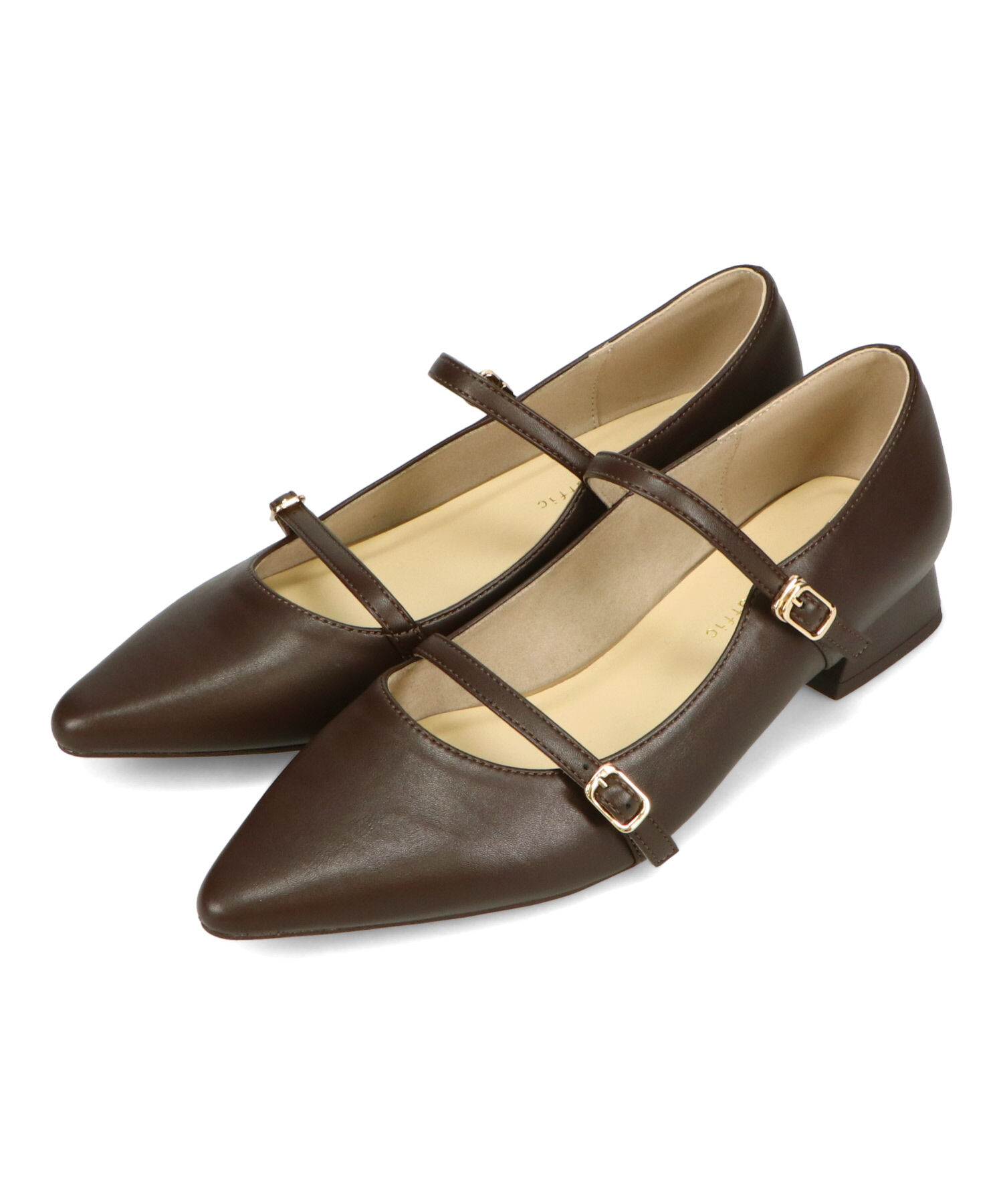 ORiental TRaffic「ポインテッドトゥダブルストラップパンプス/51306」|パンプス|