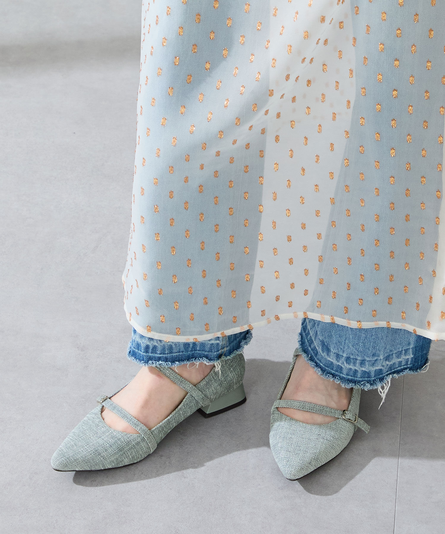 ORiental TRaffic「ポインテッドトゥダブルストラップパンプス/51306」|パンプス|