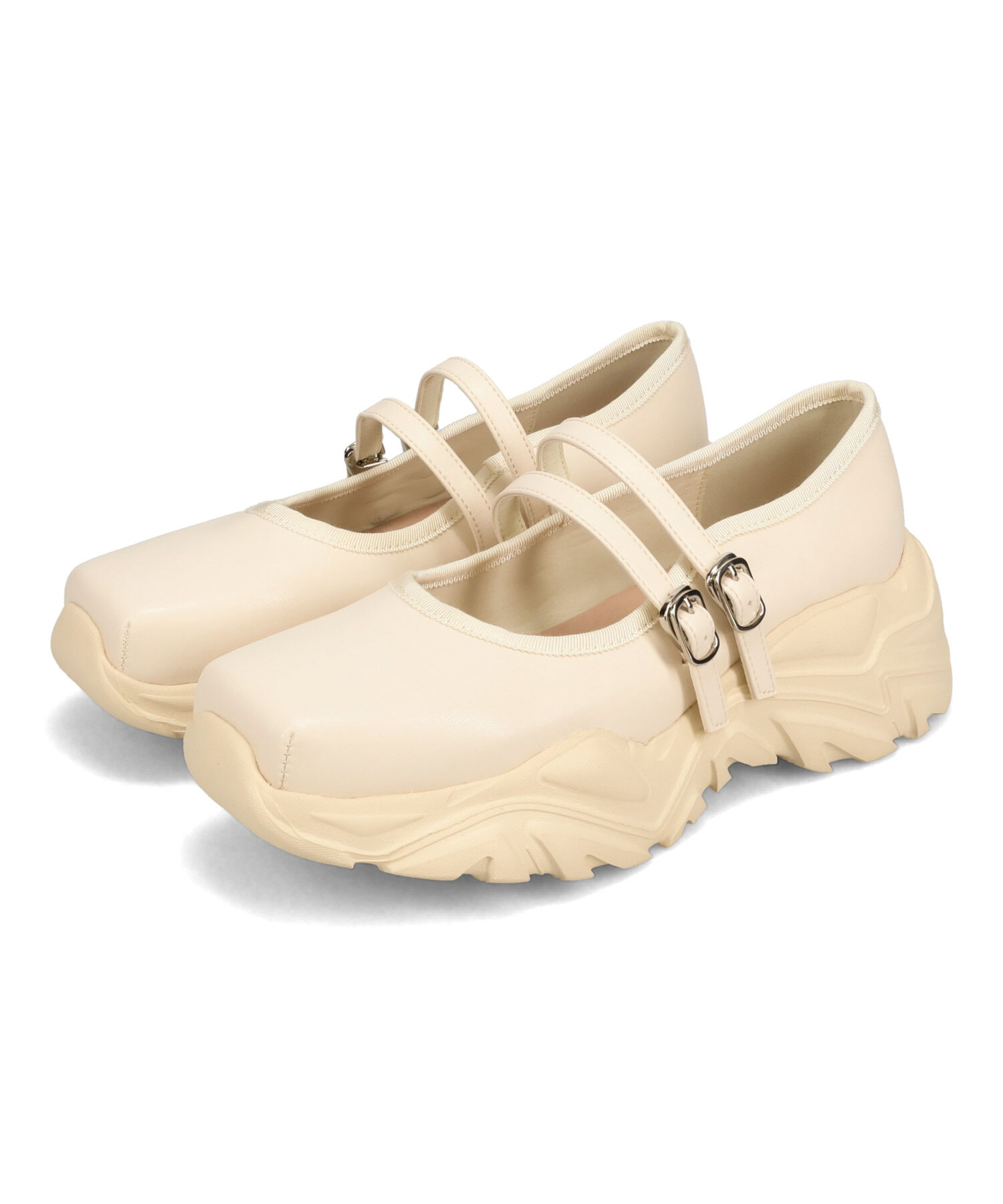 ORiental TRaffic「●2026春夏新作●ダブル ストラップ スニーカー ソール シューズ /61107」|パンプス|