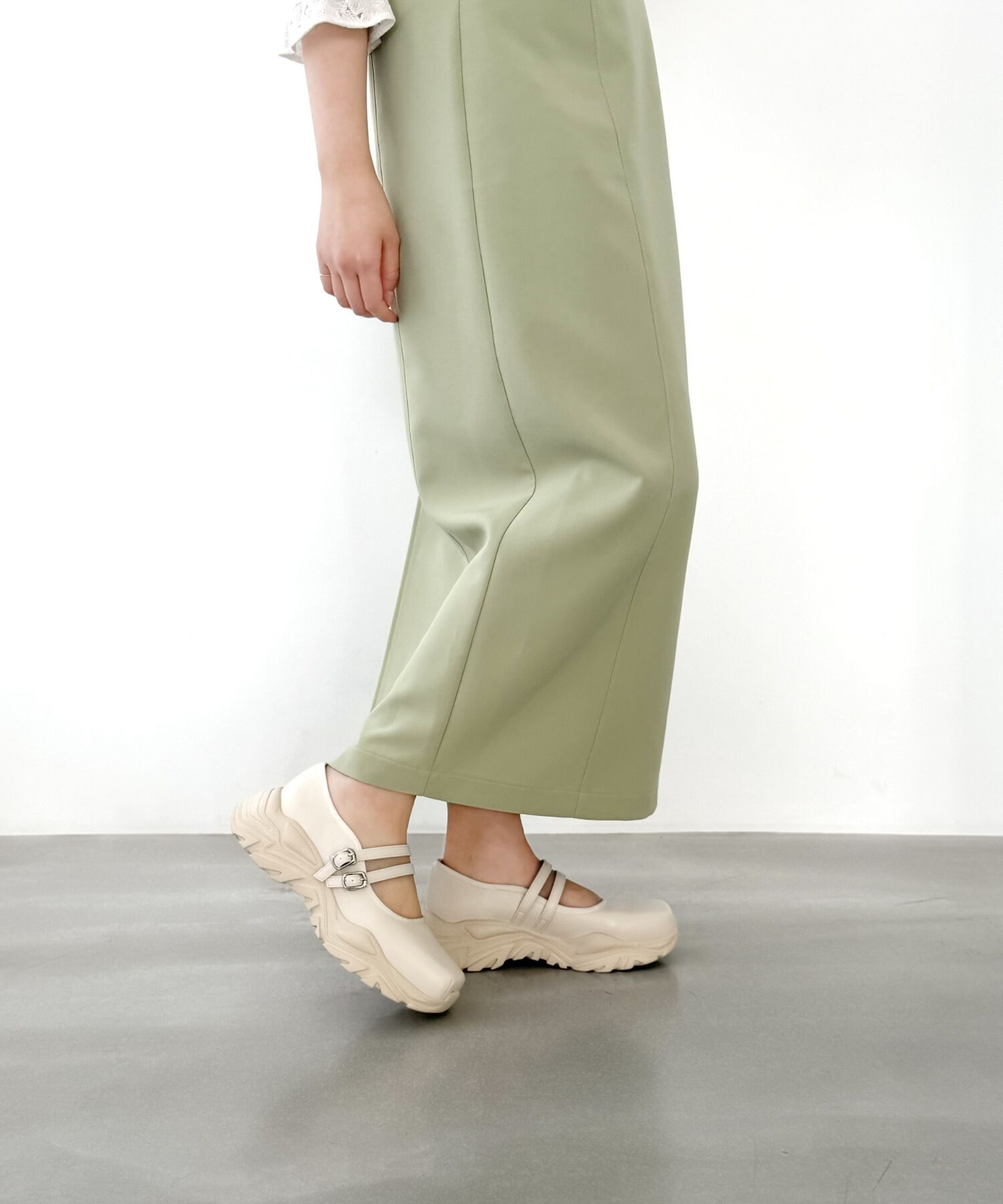 ORiental TRaffic「●2026春夏新作●ダブル ストラップ スニーカー ソール シューズ /61107」|パンプス|