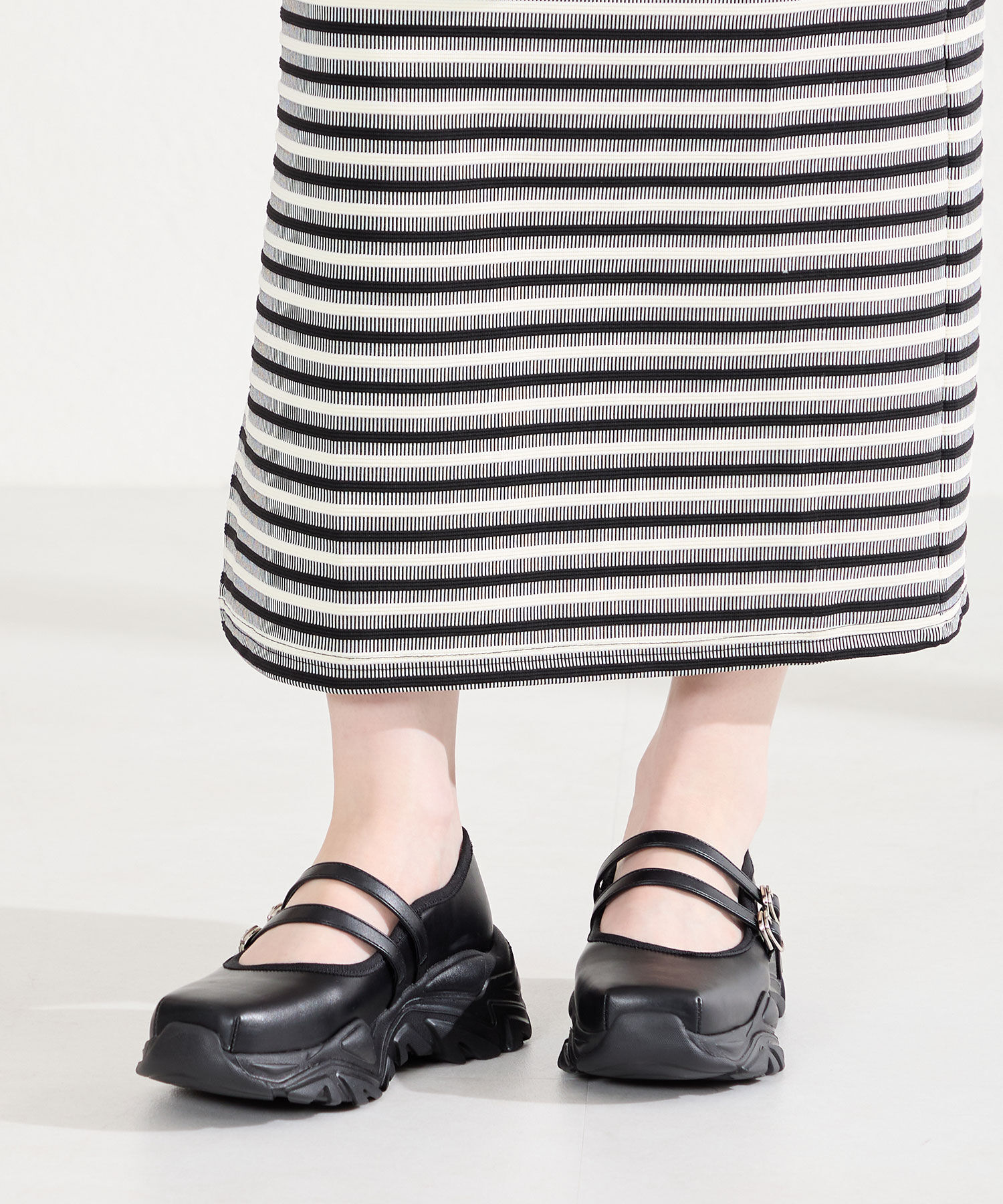 ORiental TRaffic「●2026春夏新作●ダブル ストラップ スニーカー ソール シューズ /61107」|パンプス|