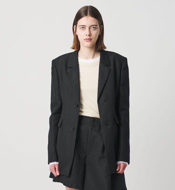 AEWEN MATOPH「＜AEWEN MATOPH＞ウールリネン ウエストシェイプジャケット」|テーラードジャケット|