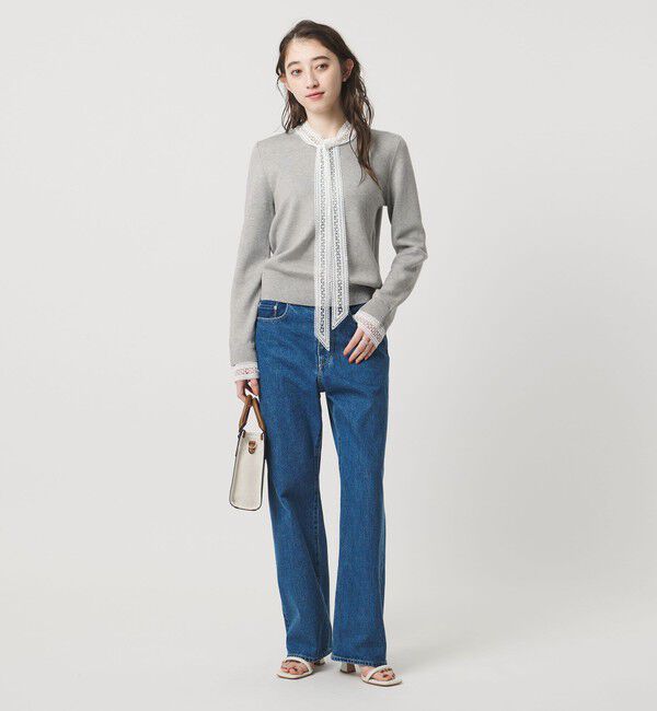 UNITED ARROWS「4WAY ボウタイレース ニット」|ニット・セーター|