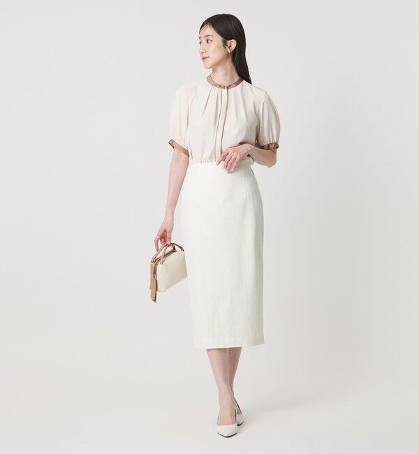 UNITED ARROWS「RIRANCHA ツイル タイトスカート ‐ウォッシャブル‐」|スカート|