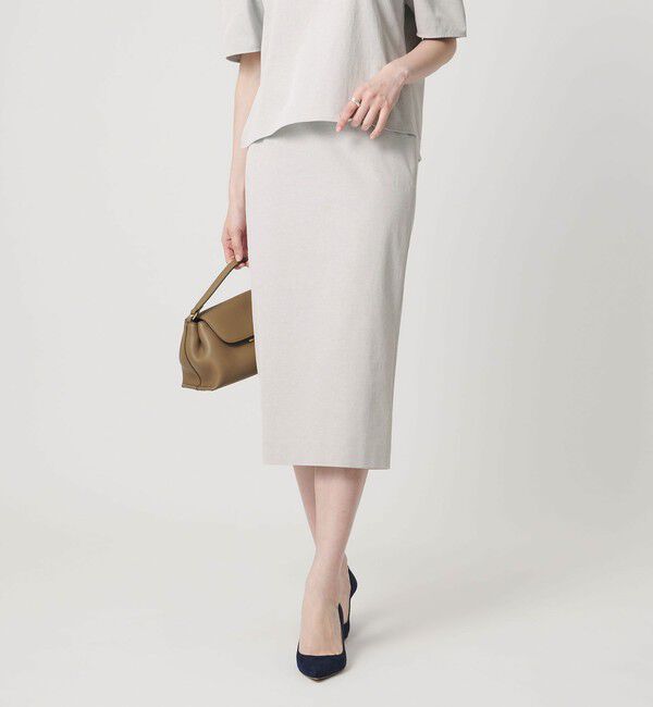 UNITED ARROWS「RIRANCHA ツイル タイトスカート ‐ウォッシャブル‐」|スカート|