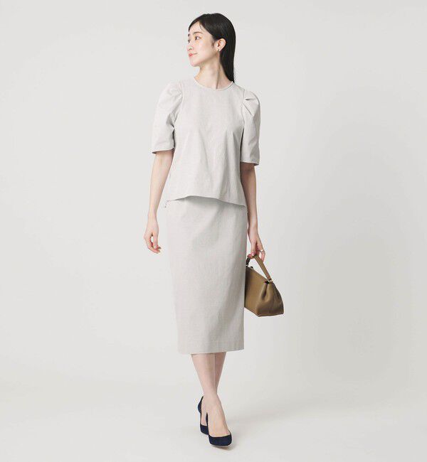 UNITED ARROWS「RIRANCHA ツイル タイトスカート ‐ウォッシャブル‐」|スカート|