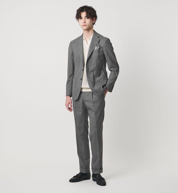 UNITED ARROWS「ハウンドトゥース シングル 3ボタン テーラードジャケット R-MODEL」|テーラードジャケット|