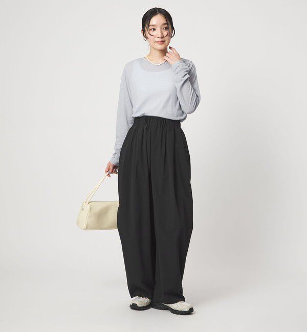 UNITED ARROWS green label relaxing「【WEB限定】＜at ease＞シアー テンジク ロングスリーブ カットソー」|Tシャツ・カットソー|