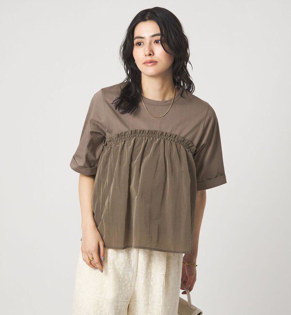 UNITED ARROWS green label relaxing「タフタ ドッキング ビスチェ プルオーバー」|Tシャツ・カットソー|