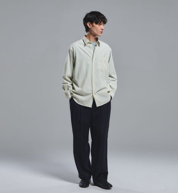 UNITED ARROWS green label relaxing「ウォッシャブル トロ パターン ジャストルーズ シャツ -ストレッチ-」|シャツ・ブラウス|