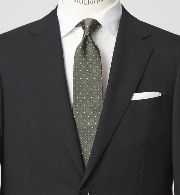 UNITED ARROWS green label relaxing「GLR シルク1 8.0cm ドット ネクタイ」|ネクタイ・蝶ネクタイ|OLIVE