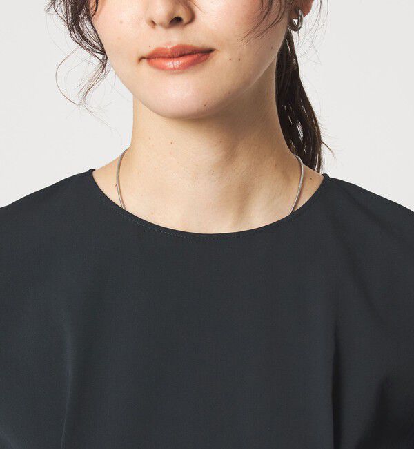 UNITED ARROWS green label relaxing「［size SHORTあり］サラフール タック ブラウス ストレッチ 接触冷感 UVカット」|シャツ・ブラウス|