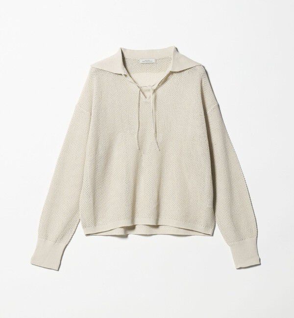 UNITED ARROWS green label relaxing「メッシュ ポロプルオーバー」|ニット・セーター|