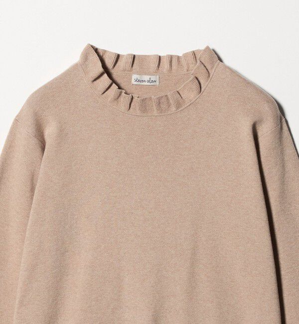 STEVEN ALAN「＜Steven Alan＞コットン カシミヤ フリル ニット」|ニット・セーター|