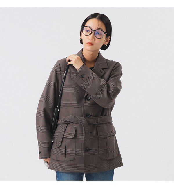 BEAMSBOY「チェック シューティング ジャケット」|テーラードジャケット|