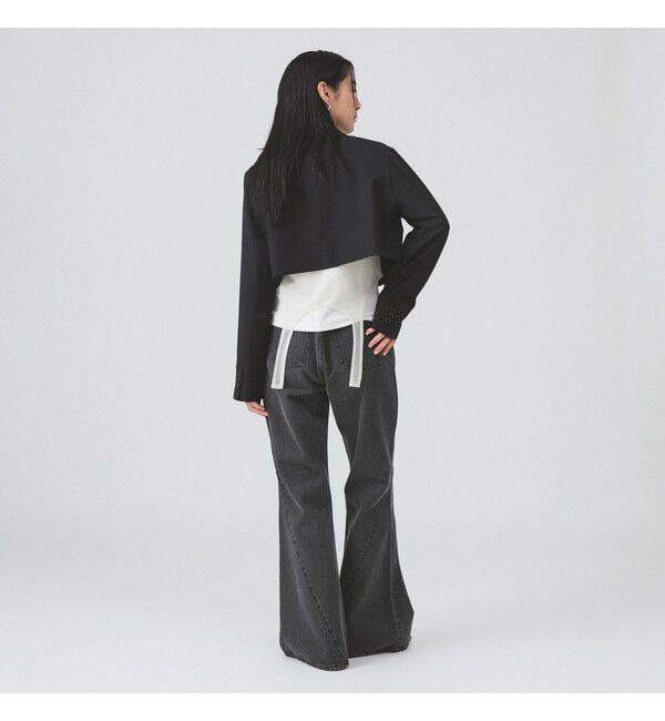 Ray BEAMS 「2ボタン W クロップド ジャケット」|テーラードジャケット|