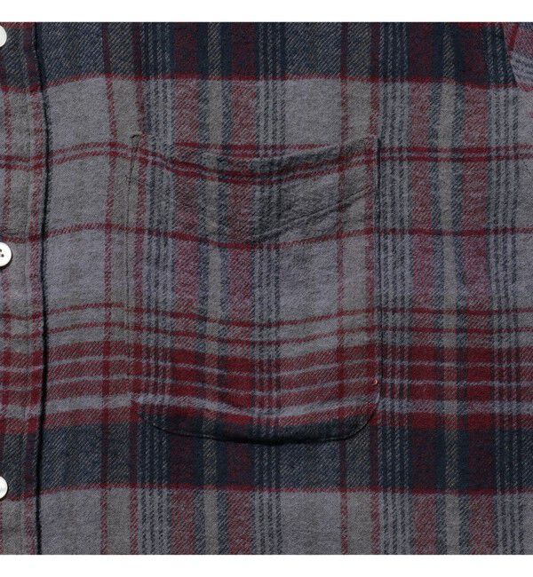 BEAMS PLUS「B.D. Classic-fit Indian flannel Plaid Over Dye」|シャツ・ブラウス|