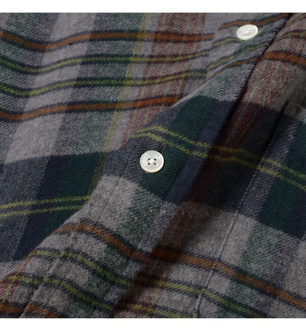 BEAMS PLUS「B.D. Classic-fit Indian flannel Plaid Over Dye」|シャツ・ブラウス|