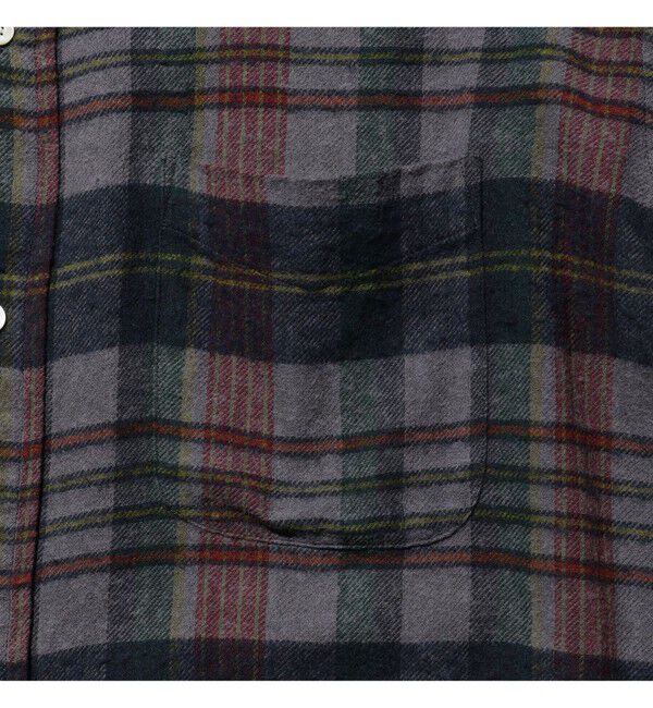 BEAMS PLUS「B.D. Classic-fit Indian flannel Plaid Over Dye」|シャツ・ブラウス|