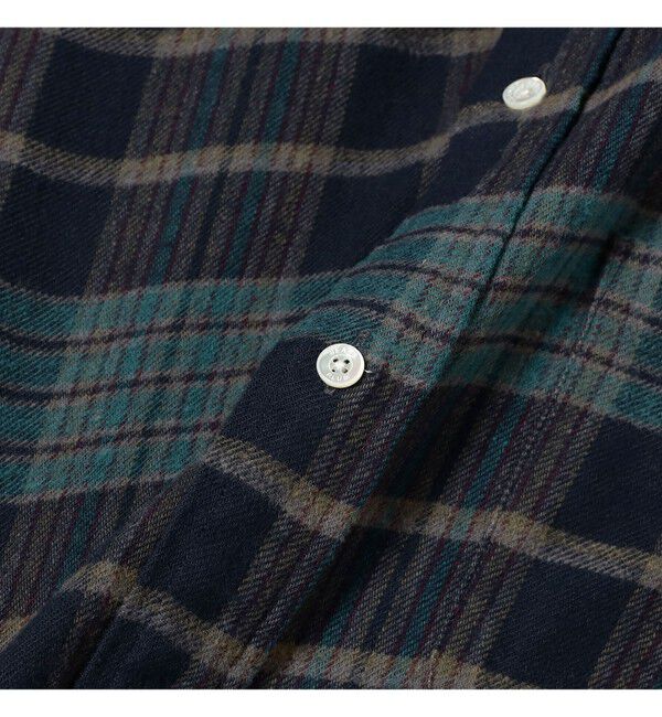 BEAMS PLUS「B.D. Classic-fit Indian flannel Plaid Over Dye」|シャツ・ブラウス|