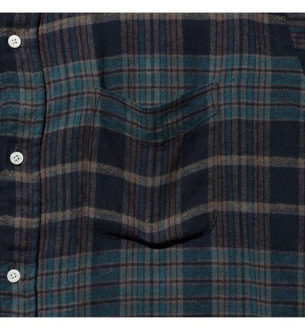 BEAMS PLUS「B.D. Classic-fit Indian flannel Plaid Over Dye」|シャツ・ブラウス|