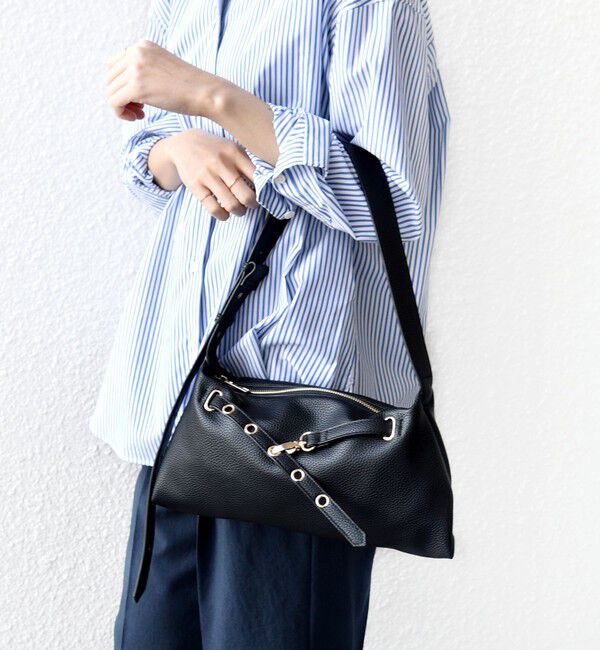 SHIPS for women「【WEB限定】ハトメ ベルト ワンショルダー バッグ S」|ショルダー・メッセンジャー|